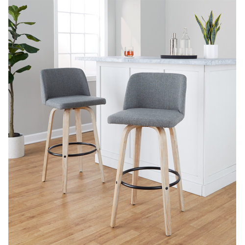 Wade Logan Gracen Swivel 29.5'' Bar Stool Wayfair